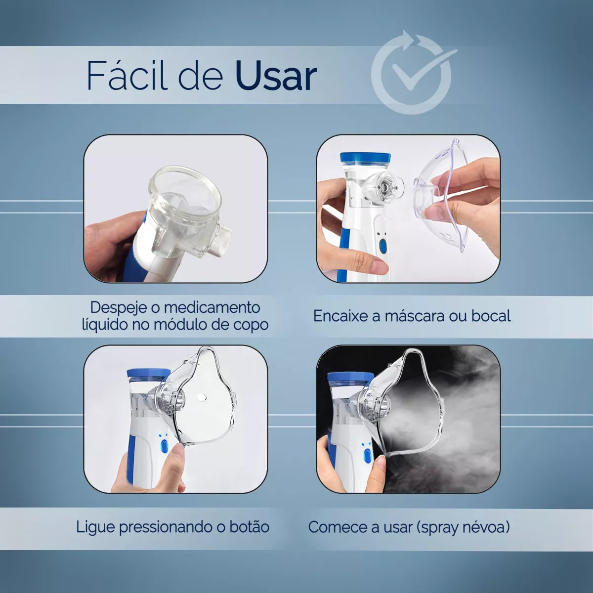 Inalador Nebulizador Portátil - Pequeno Tesouro