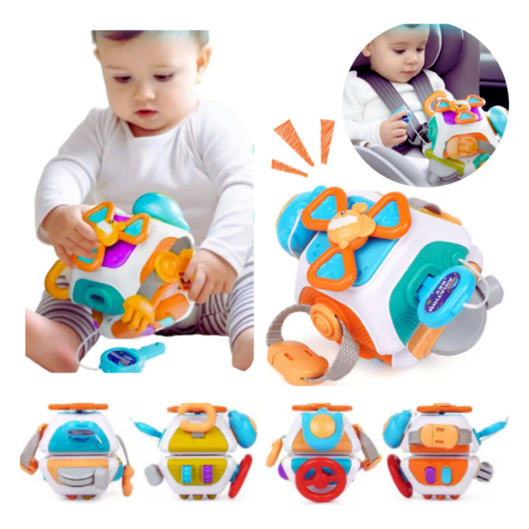 Cubo Sensorial 10 em 1 - Pequeno Tesouro