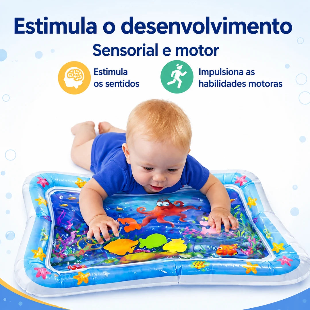 Tapete Sensorial de Água para Bebê – Pequeno Tesouro