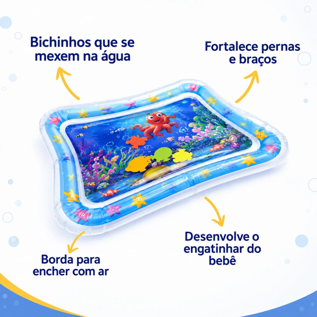 Tapete Sensorial de Água para Bebê – Pequeno Tesouro