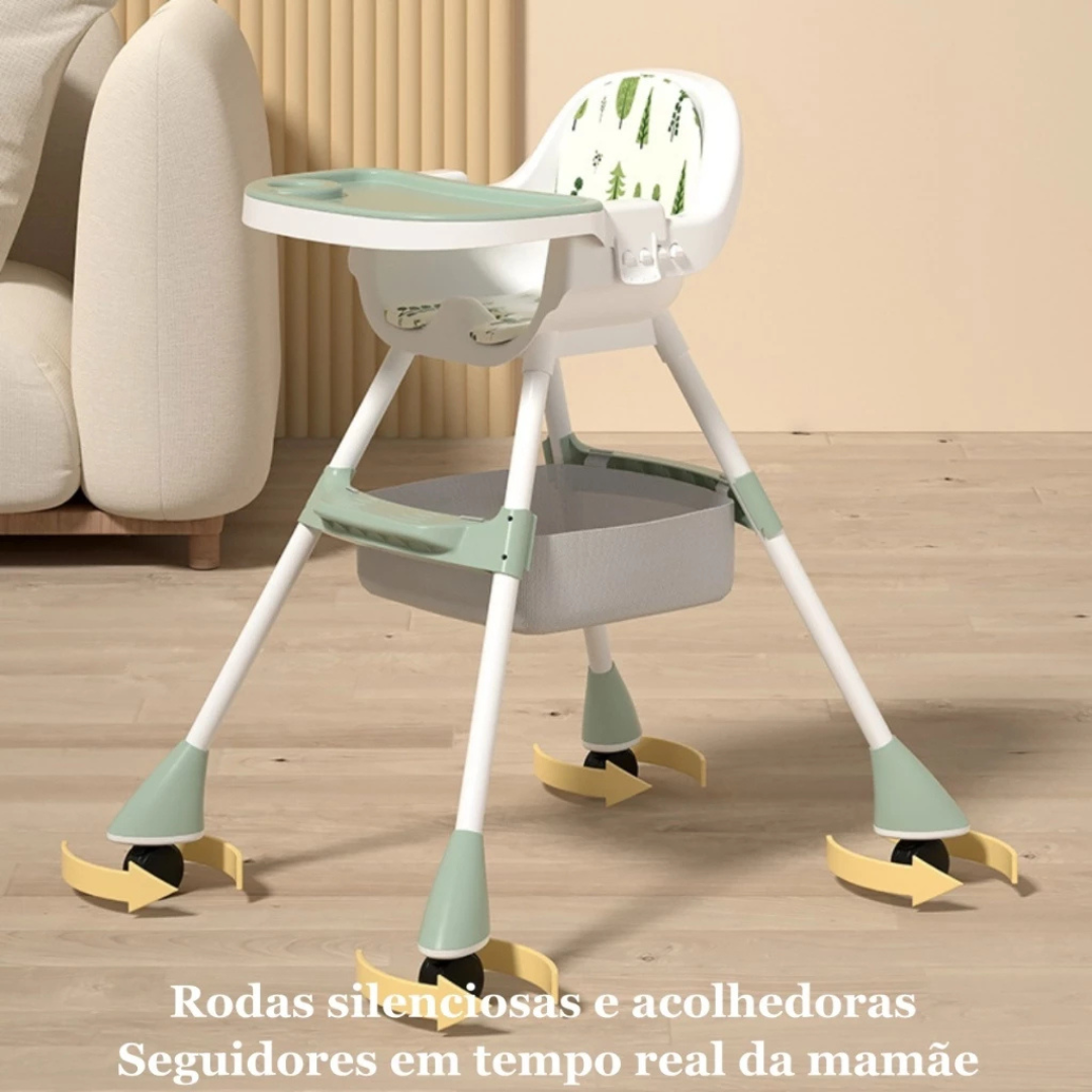 Cadeira de Alimentação Bebê 3 em 1 Portátil – Pequeno Tesouro