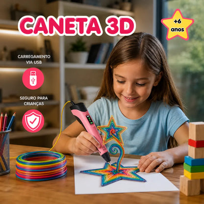 Caneta Mágica de Impressão 3D Pequeno Tesouro