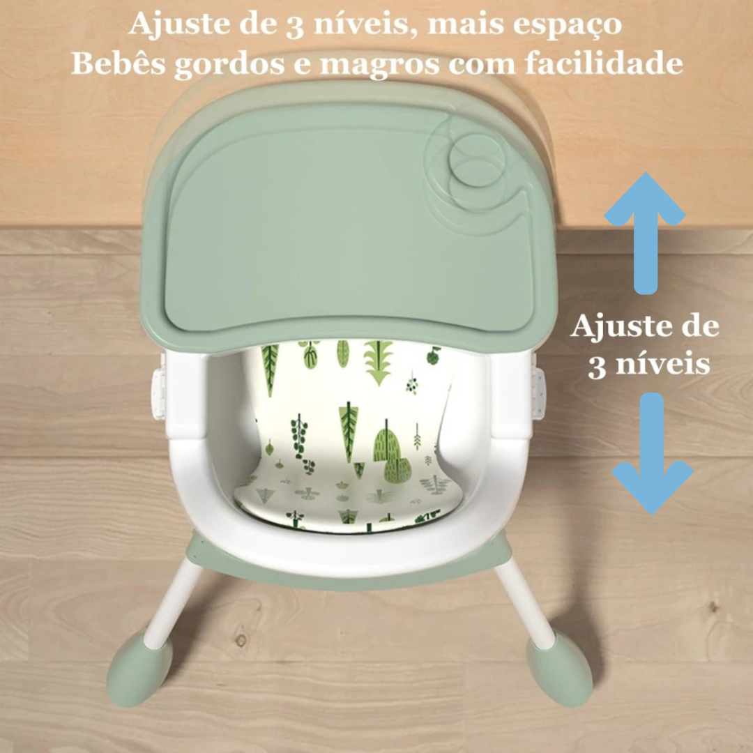 Cadeira de Alimentação Bebê 3 em 1 Portátil – Pequeno Tesouro