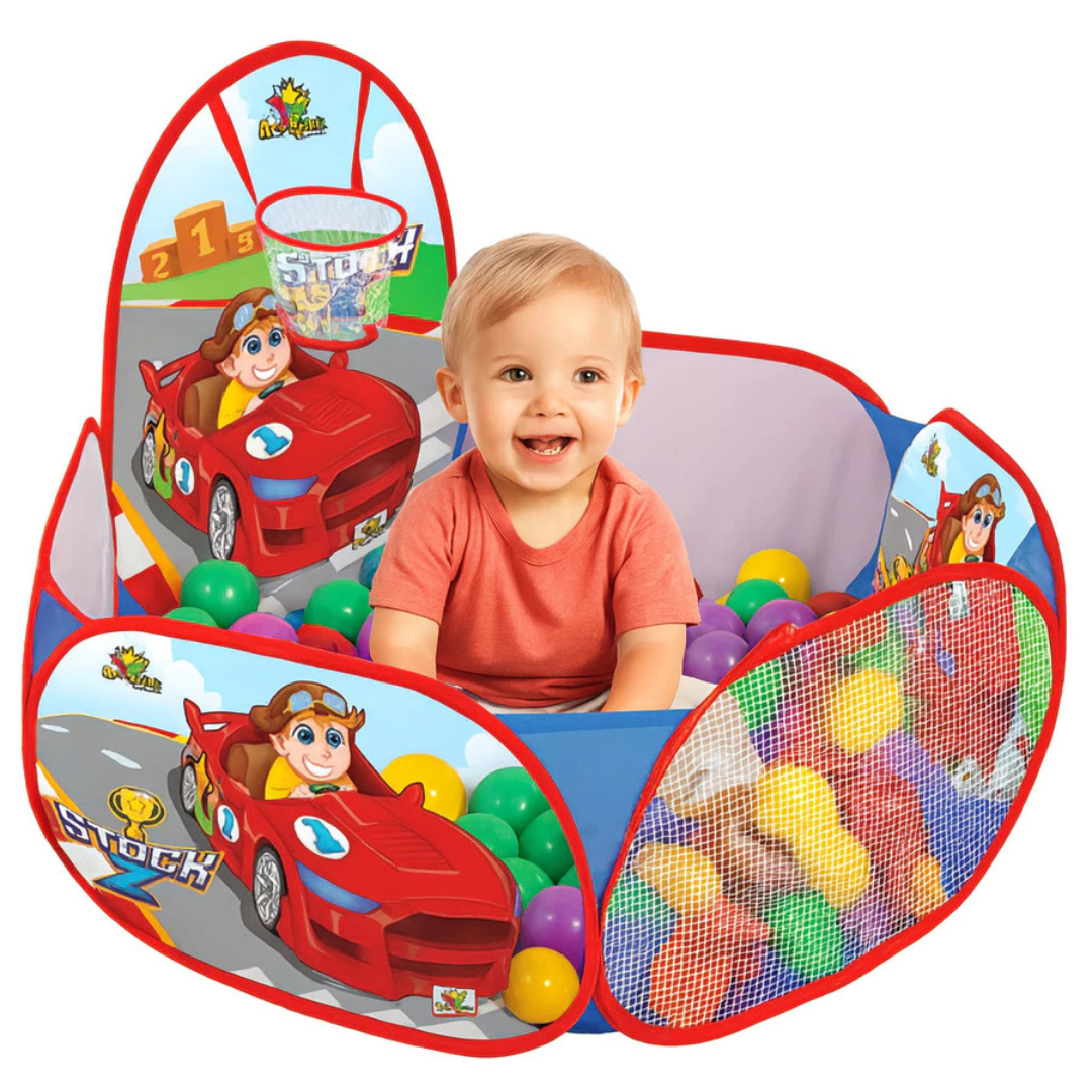 Piscina de Bolinhas Infantil com Tenda-Pequeno Tesouro