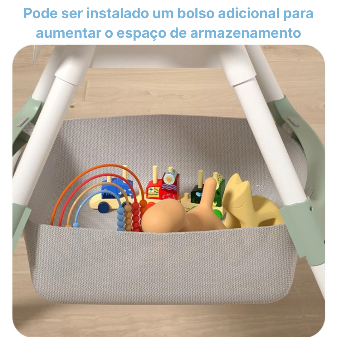 Cadeira de Alimentação Bebê 3 em 1 Portátil – Pequeno Tesouro