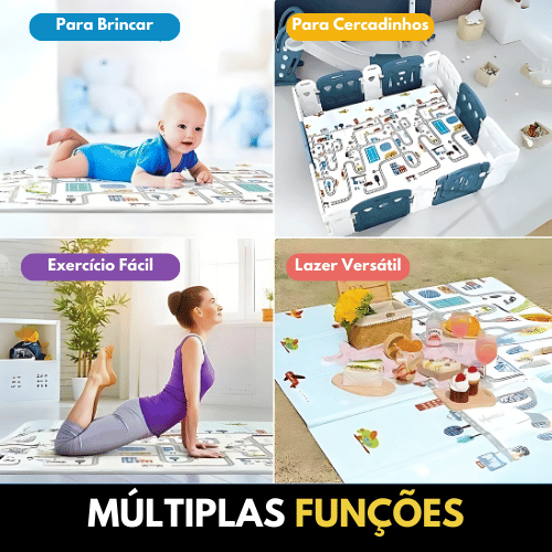 Tapete Infantil Dupla Face + [BOLSA DE BRINDE]