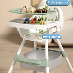 Cadeira de Alimentação Bebê 3 em 1 Portátil – Pequeno Tesouro