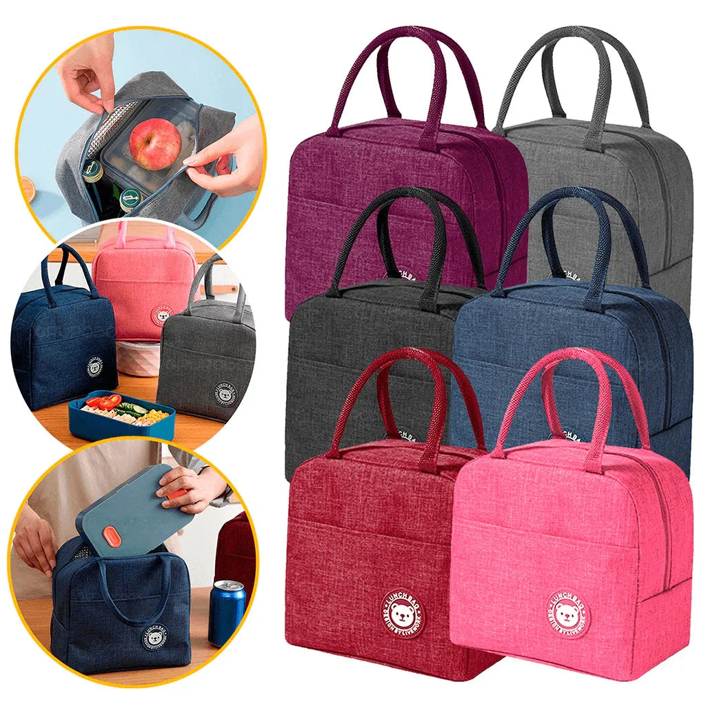 Bolsa Térmica Portátil Marmita Viagem Necessaire Lancheira Térmica Infantil