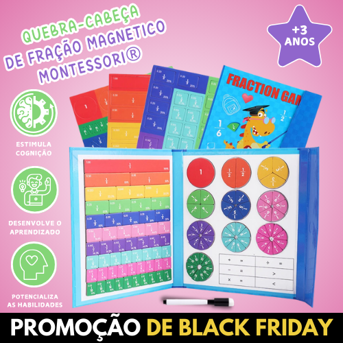 Quebra-Cabeça de Fração Magnético Montessori®